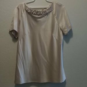 Champagne Ruffled Blouse